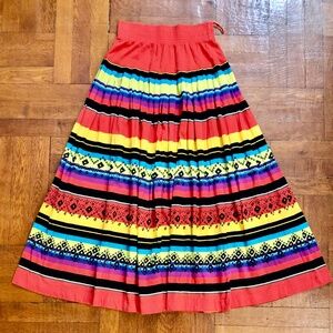 South-of-the-Border Inspired Printed Skirt